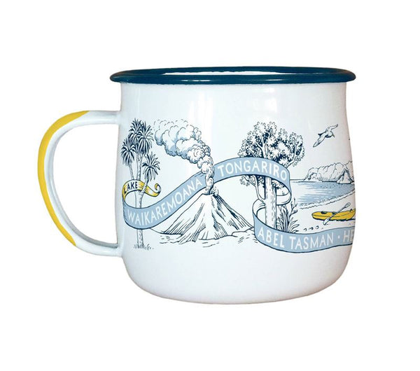 Great Walks of NZ Enamel Mug Mug Wolfkamp & Stone