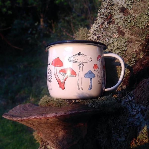 NZ Fungi Enamel Mug Mug Wolfkamp & Stone