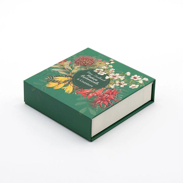 Native Botanicals of NZ Box of 6 Coasters Coaster 100% NZ