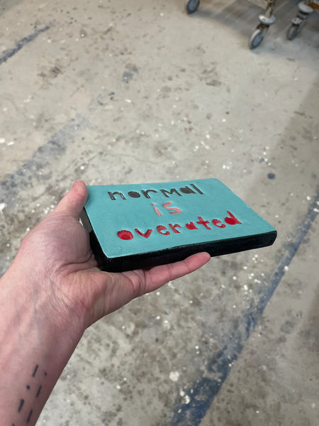 Normal is Overrated Tile Wall Art M Ceramics