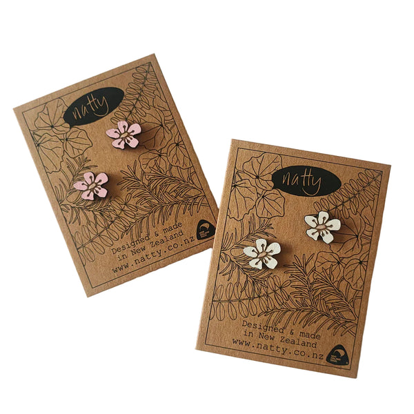 Manuka Rimu Stud Earrings