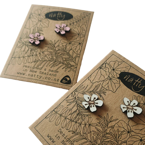 Manuka Rimu Stud Earrings
