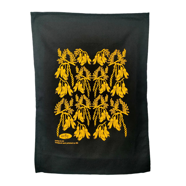 Kowhai Black Tea Towel
