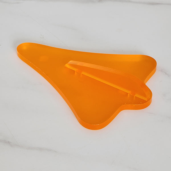 Jet Planes Satin Acrylic Art Hanging Ornament Crystal Ashley Orange