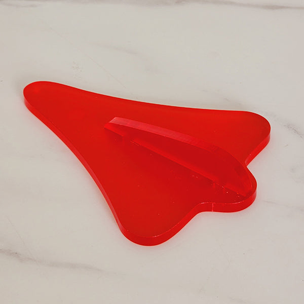 Jet Planes Satin Acrylic Art Hanging Ornament Crystal Ashley Red