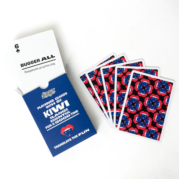 Lingo Cards - Kiwi Slang Playing Cards Lingo