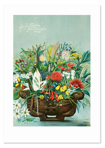 NZ Native Flowers A3 Print Art Print 100% NZ Unframed