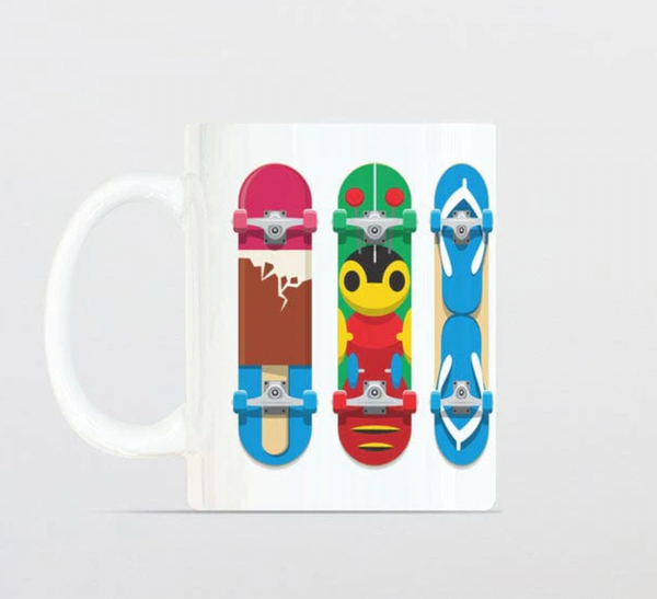 Kiwiana Boards Mug Mug Glenn Jones Art