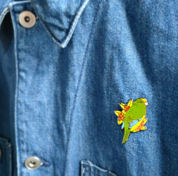 Kakariki Karaka Enamel Pin