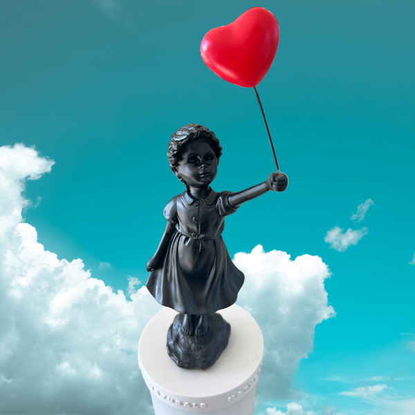 The Girl With The Red Balloon - Black Figurines Design Withdrawals