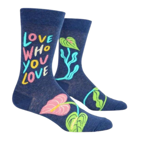 Love Who You Love - Mens Crew Socks Socks BlueQ