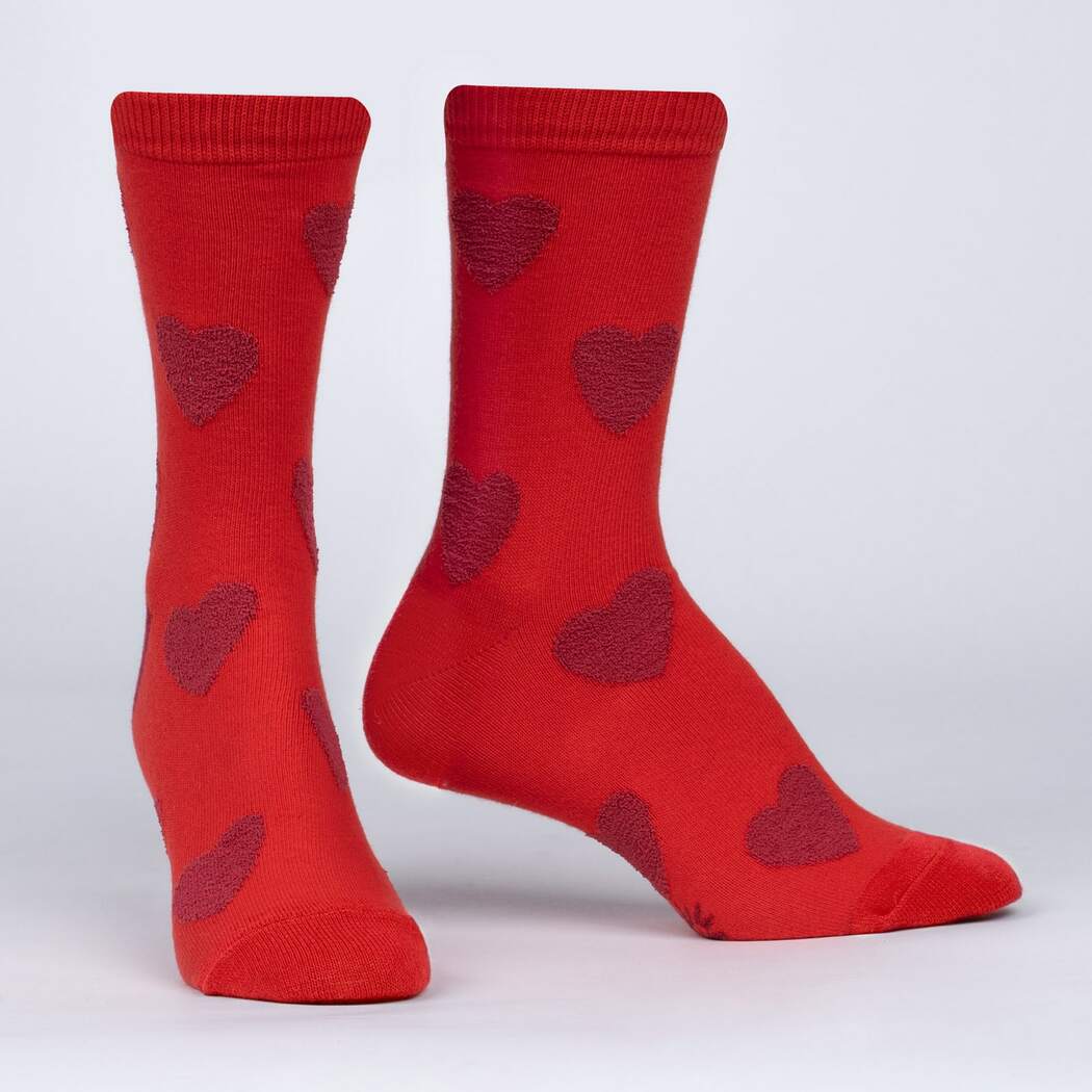 Ladies' Sweet Heart Socks - Maroon main image 1
