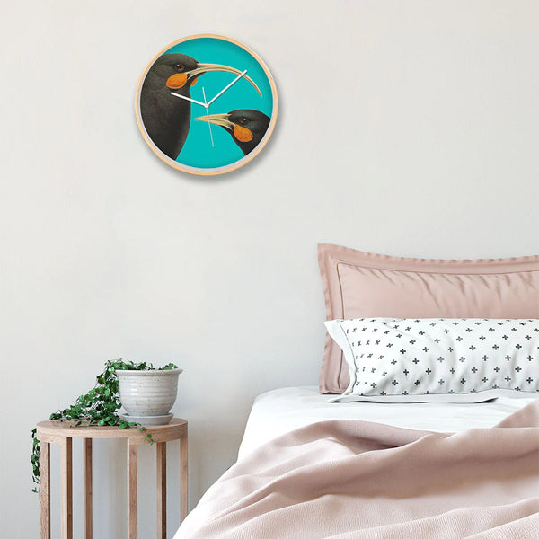 Bright Huia Wooden Frame Clock Clock 100% NZ