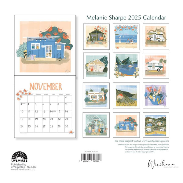 Melanie Sharpe 2025 Wall Calendar Calender Melanie Sharpe