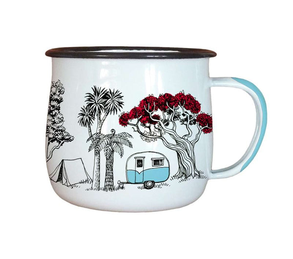 Camping Enamel Mug Mug Wolfkamp & Stone