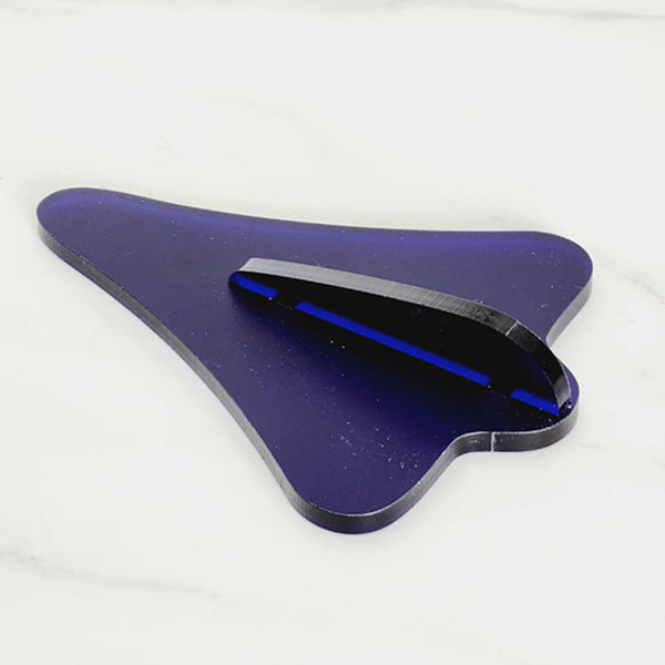 Jet Planes Satin Acrylic Art Hanging Ornament Crystal Ashley Blue