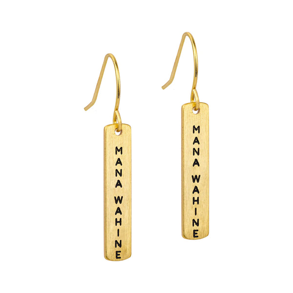 Mana Wahine – Earrings Earrings Little Taonga Gold