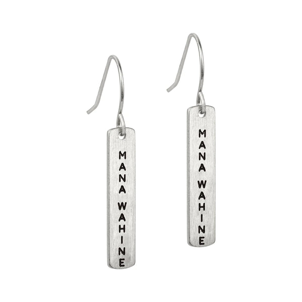 Mana Wahine – Earrings Earrings Little Taonga Silver