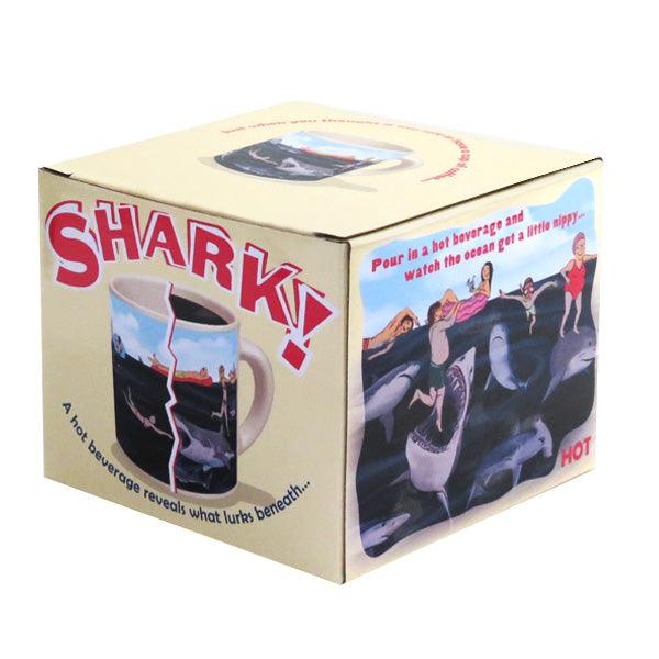 Shark!!!! Mug - Disappearing Heat Reactive Mug The Unemployed Philosophers Guild