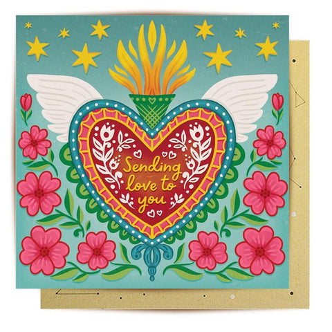 Card - Sending Love Hearts