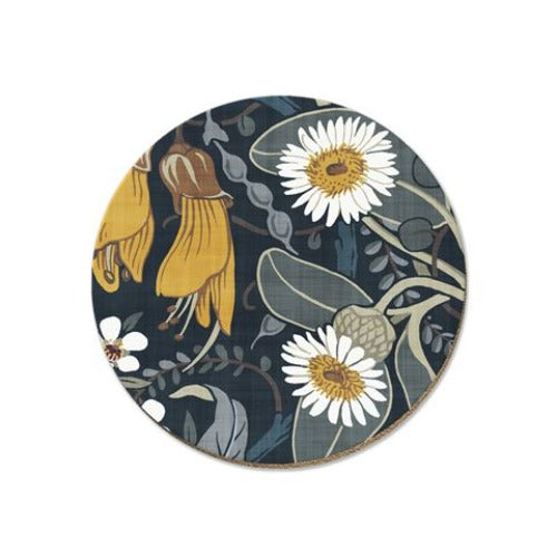 Single Coasters - Designs By Tanya Wolfkamp Coasters Wolfkamp & Stone Kowhai & Daisy Coaster