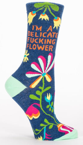 Socks - Delicate Fucking Flower - BlueQ - Design Withdrawals