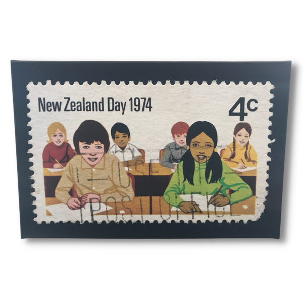 Canvas Print - 1974 New Zealand Day Stamp Canvas Print Design Withdrawals