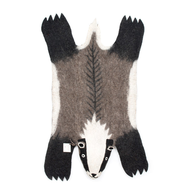 Billie Badger Rug Rug Sew Heart Felt Standard