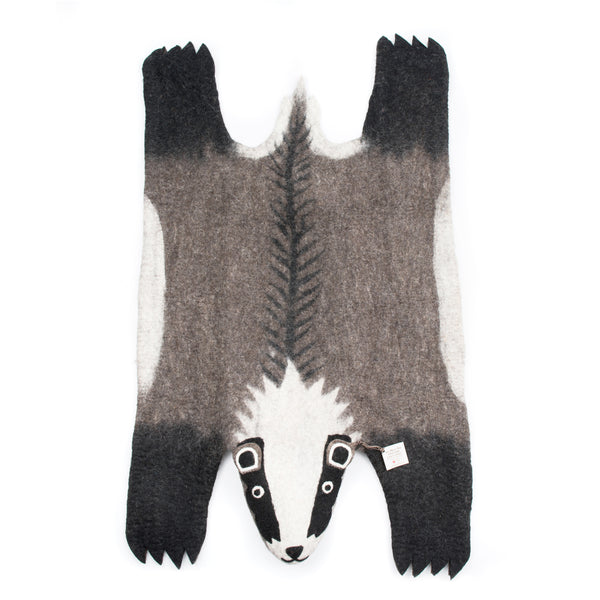 Billie Badger Rug Rug Sew Heart Felt XLarge
