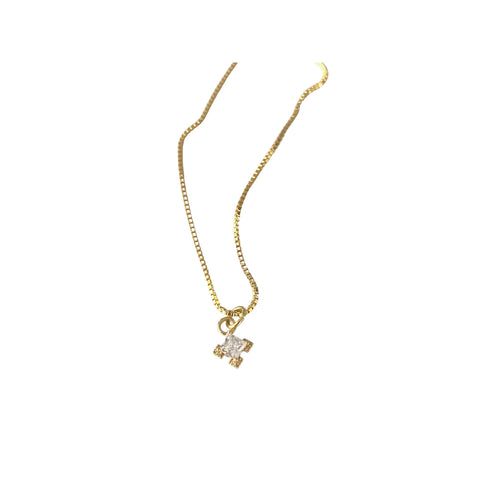 A Dusting of Jewels - Embellishment Necklace | Gold