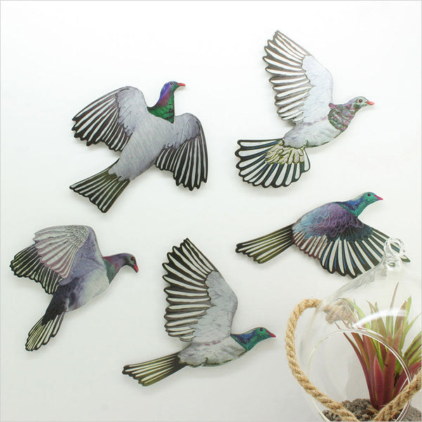 Kereru Bird Wall Set Wall Art Crystal Ashley
