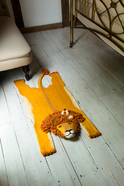 Leopold the Lion Rug Rug Sew Heart Felt
