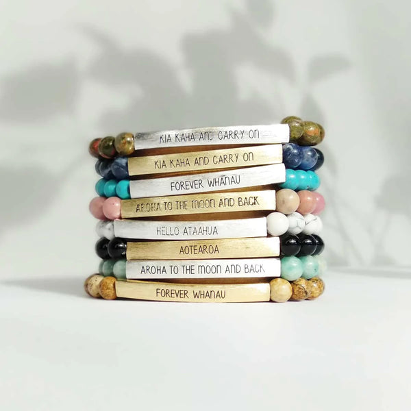 Gemstone Bracelet – Aotearoa Bracelets Little Taonga