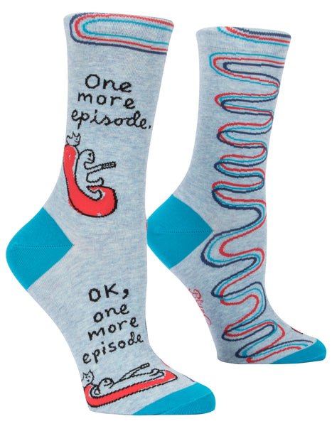 One More Episode Crew Socks Socks BlueQ
