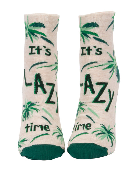 Its Lazy Time Ankle Socks Socks BlueQ