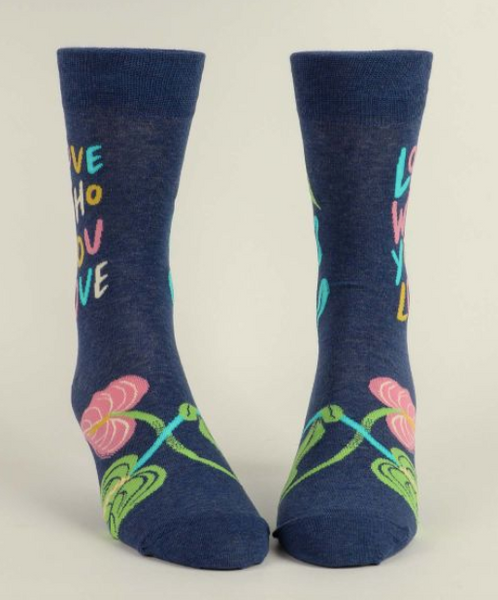 Love Who You Love - Mens Crew Socks Socks BlueQ