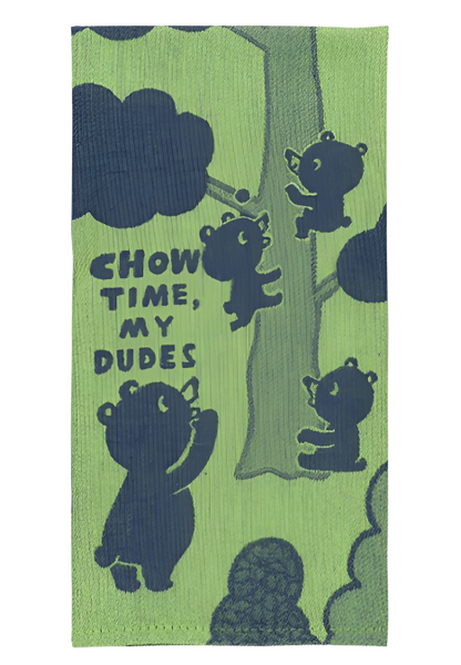 Chow Time My Dudes - Tea Towel Tea Towel BlueQ
