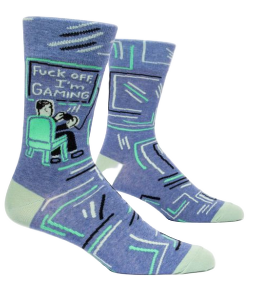 Fuck Off, I'm Gaming Men's Socks Socks BlueQ