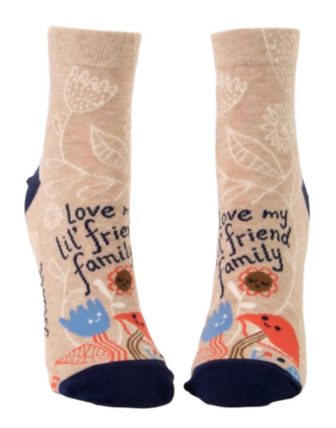 Love My Lil' Friend Family Ankle Socks Socks BlueQ