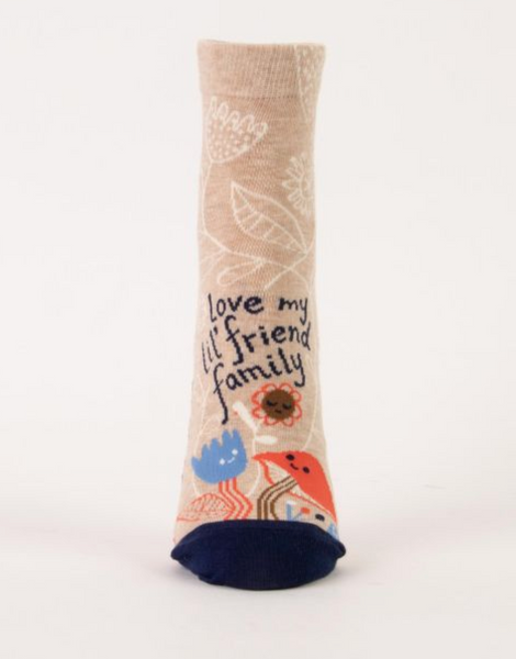 Love My Lil' Friend Family Ankle Socks Socks BlueQ