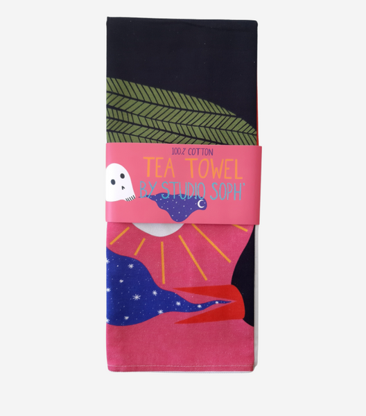 Bird + Skull - Tea Towel Tea Towel Studio Soph