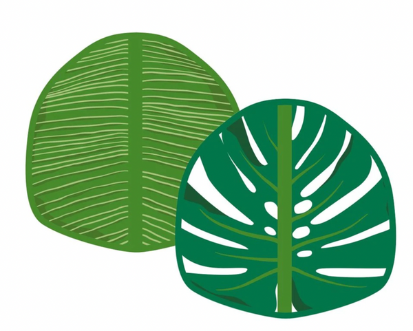 Lunch Wraps - Banana and Monstera Leaf Food Wraps 100% NZ