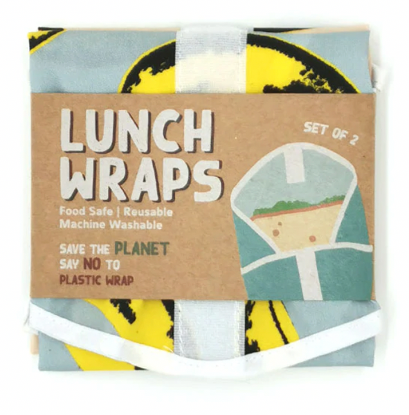 Lunch Wraps - Pop Art Banana Food Wraps 100% NZ