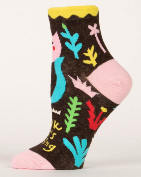 Look Who's Blooming Ankle Socks Socks BlueQ
