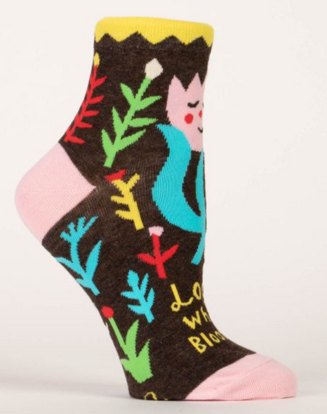Look Who's Blooming Ankle Socks Socks BlueQ