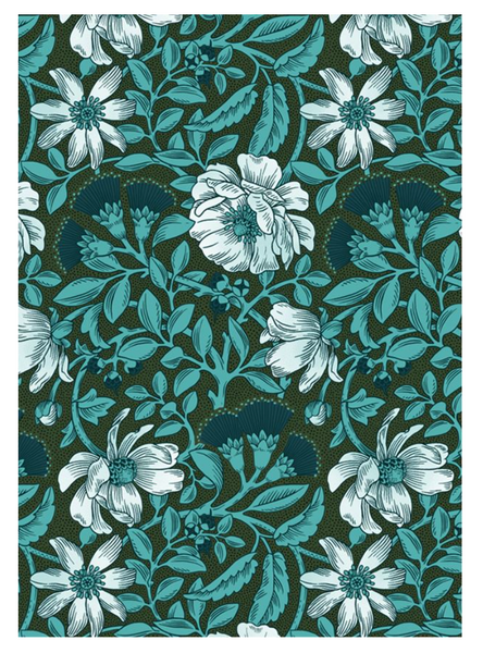 Climbing Rata On Turquoise - Tea Towel Tea Towel Wolfkamp & Stone