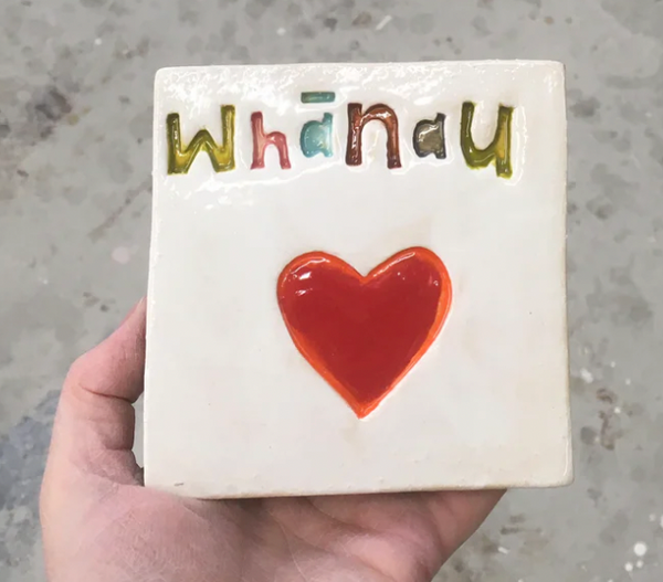 Whanau Square Ceramic Tile Wall Art M Ceramics