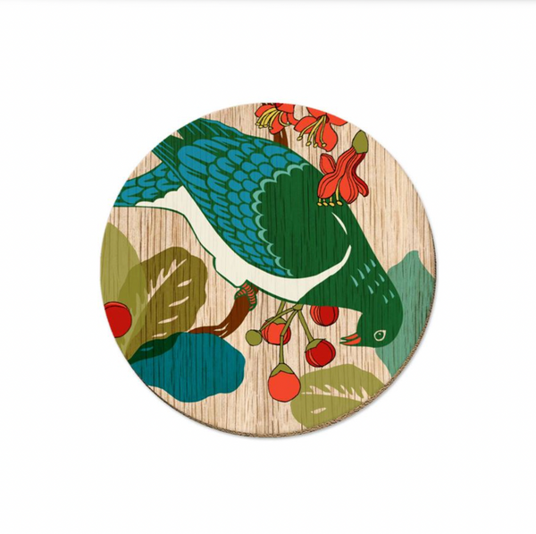 Single Coasters - Designs by Tanya Wolfkamp Coasters Wolfkamp & Stone Kereru