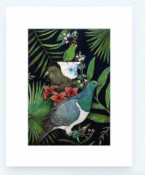 Kakariki's Vase - Kathryn Furniss - Art Print Art Print Kathryn Furniss