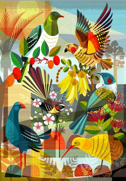 NZ Flora And Fauna - Ellen Giggenbach - Art Print + Matting Art Print Ellen Giggenbach